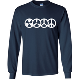 T-Shirts Navy / YS War and Peace Youth Long Sleeve T-Shirt