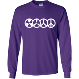 T-Shirts Purple / YS War and Peace Youth Long Sleeve T-Shirt