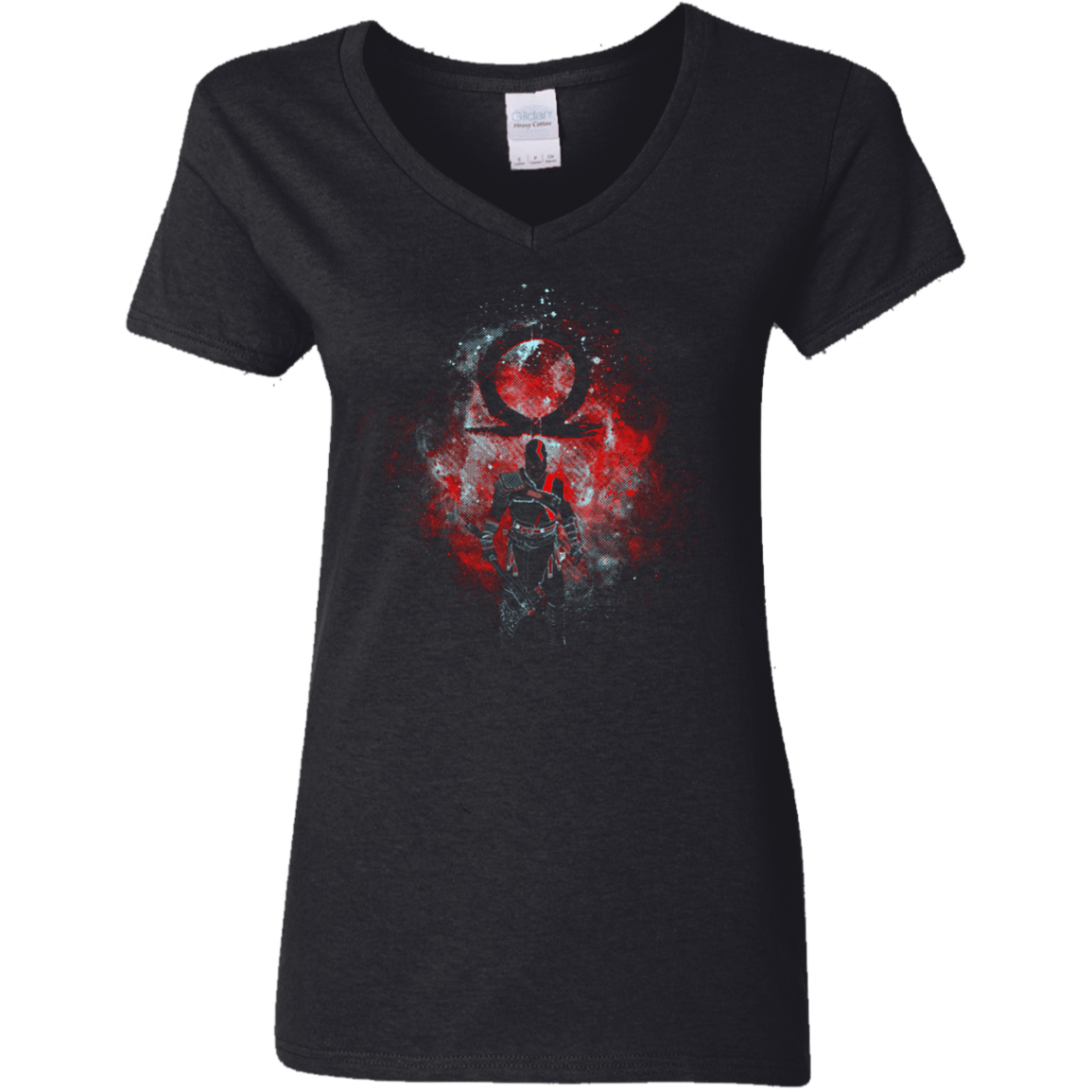 T-Shirts Black / S WAR ART Women's V-Neck T-Shirt