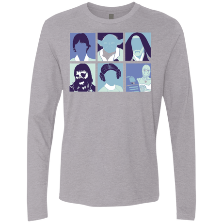 T-Shirts Heather Grey / Small Wars pop Men's Premium Long Sleeve