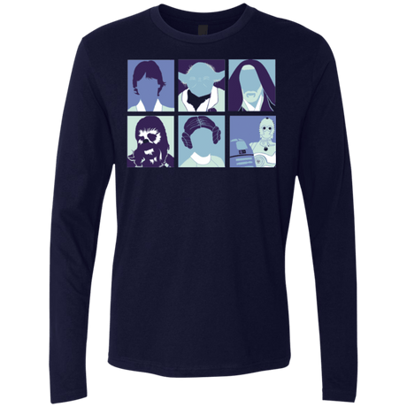 T-Shirts Midnight Navy / Small Wars pop Men's Premium Long Sleeve