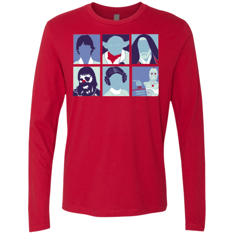 T-Shirts Red / Small Wars pop Men's Premium Long Sleeve