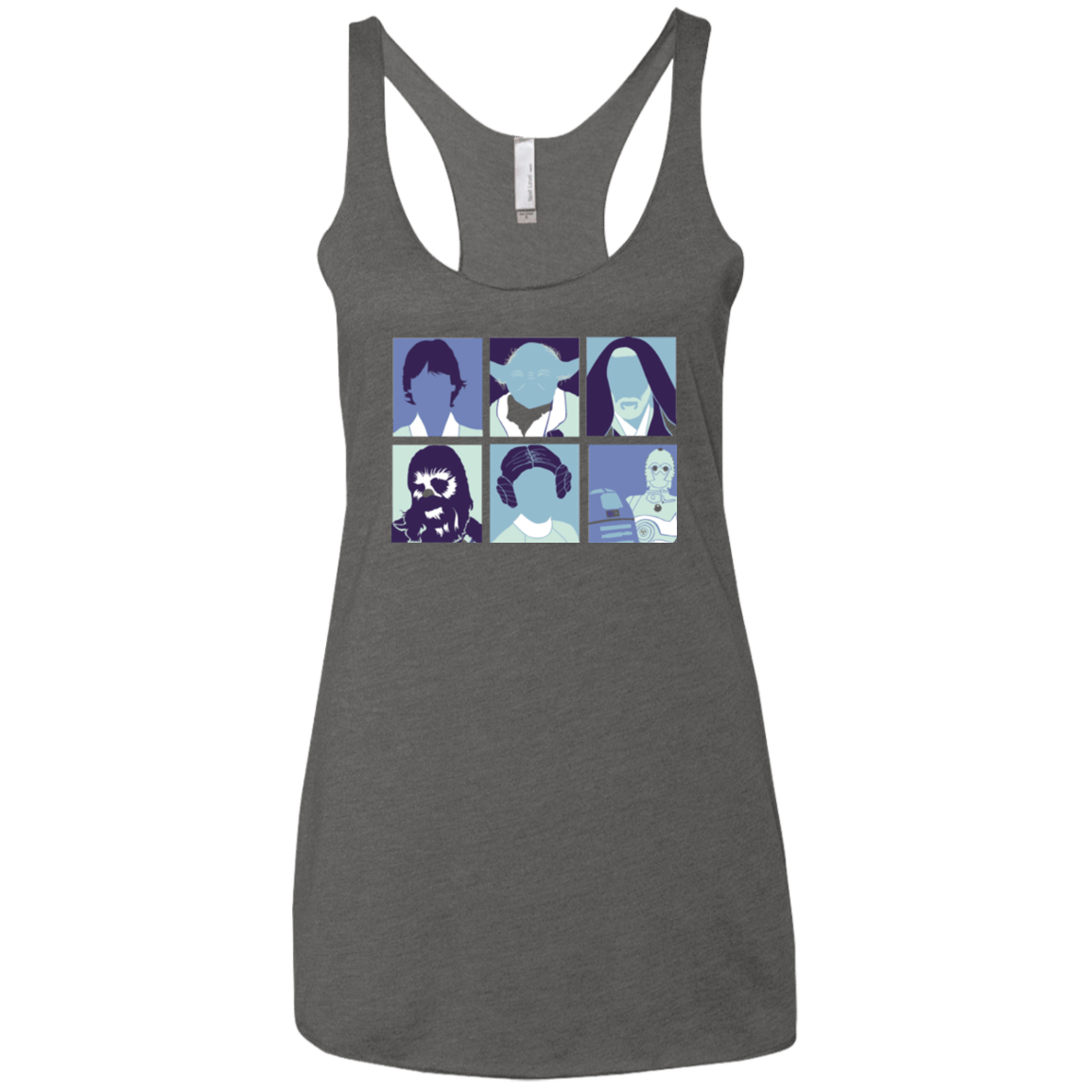 T-Shirts Premium Heather / X-Small Wars pop Women's Triblend Racerback Tank