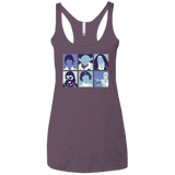 T-Shirts Vintage Purple / X-Small Wars pop Women's Triblend Racerback Tank