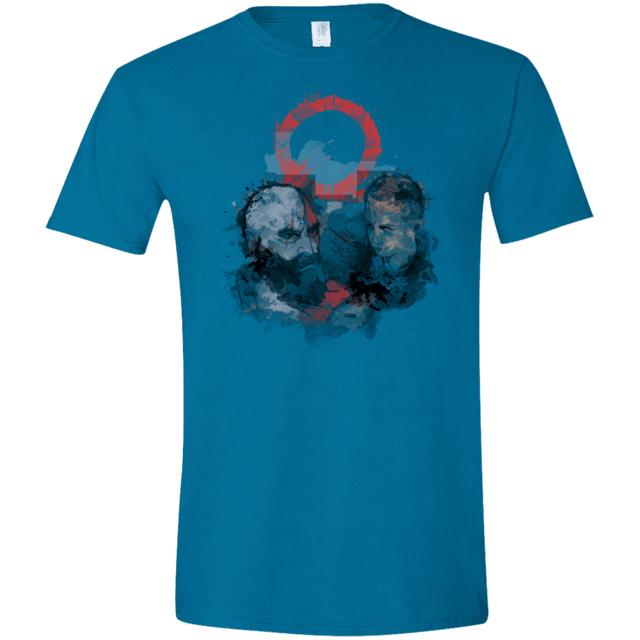 T-Shirts Antique Sapphire / S WARTER COLOR Men's Semi-Fitted Softstyle