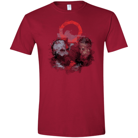 T-Shirts Cardinal Red / S WARTER COLOR Men's Semi-Fitted Softstyle