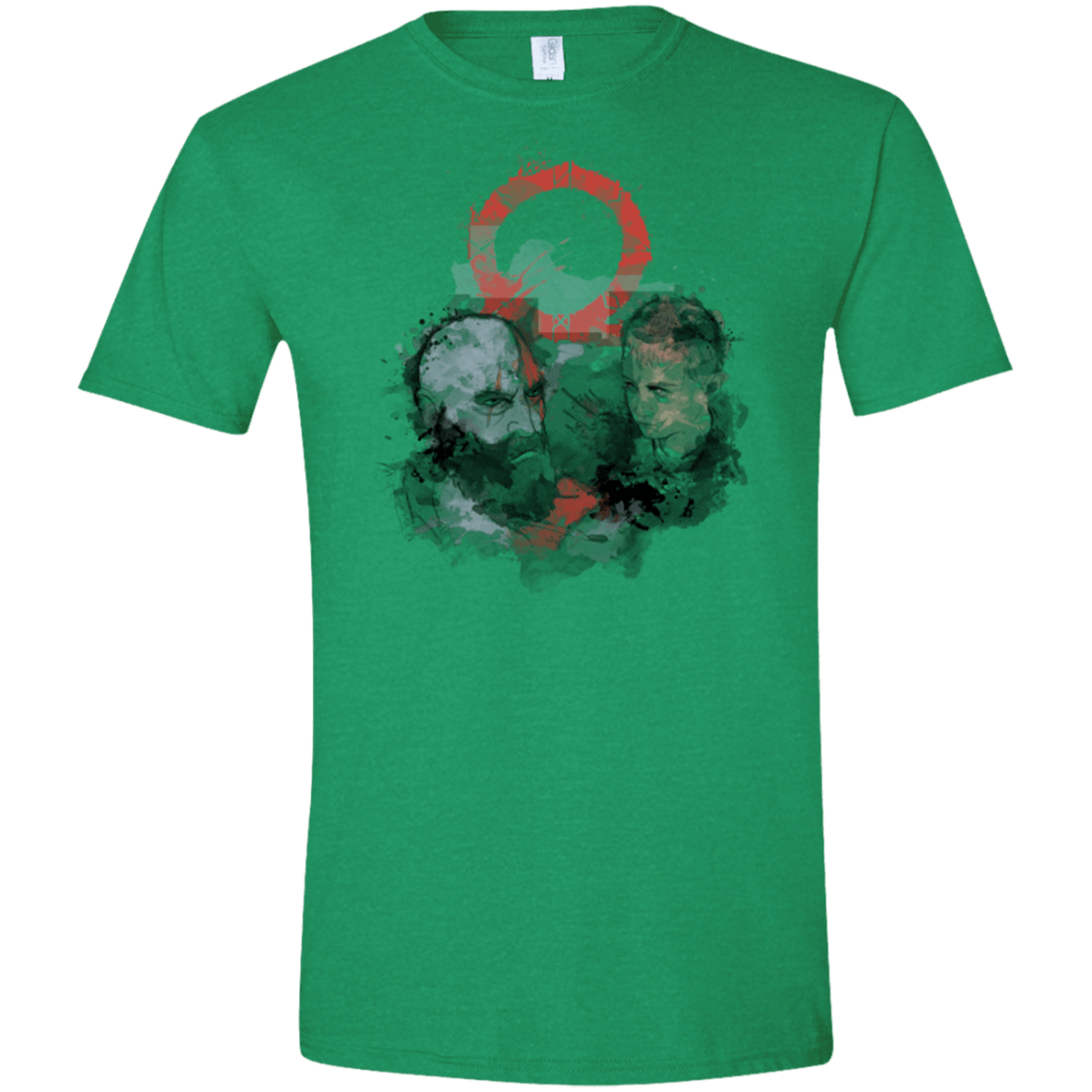 T-Shirts Heather Irish Green / S WARTER COLOR Men's Semi-Fitted Softstyle