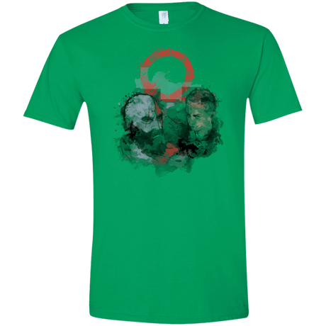 T-Shirts Irish Green / S WARTER COLOR Men's Semi-Fitted Softstyle