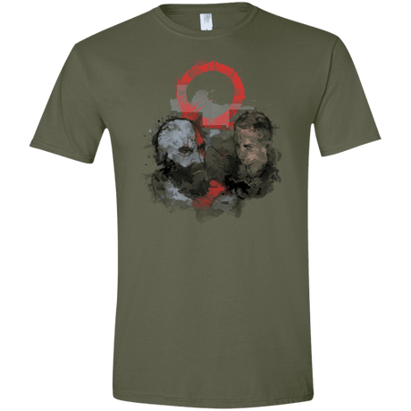 T-Shirts Military Green / S WARTER COLOR Men's Semi-Fitted Softstyle