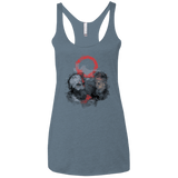 T-Shirts Indigo / X-Small WARTER COLOR Women's Triblend Racerback Tank