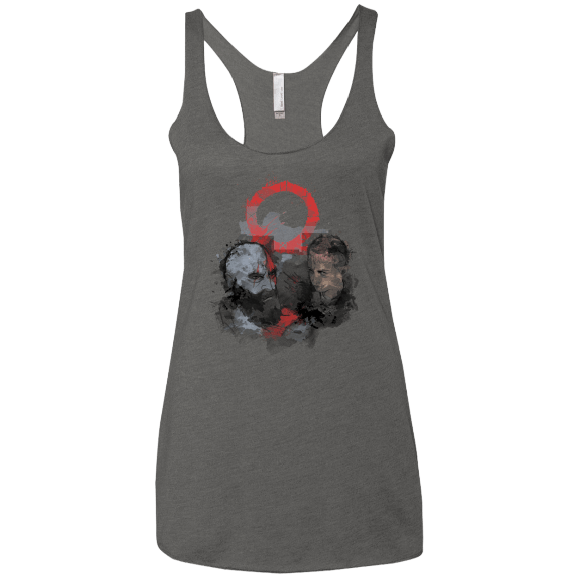 T-Shirts Premium Heather / X-Small WARTER COLOR Women's Triblend Racerback Tank