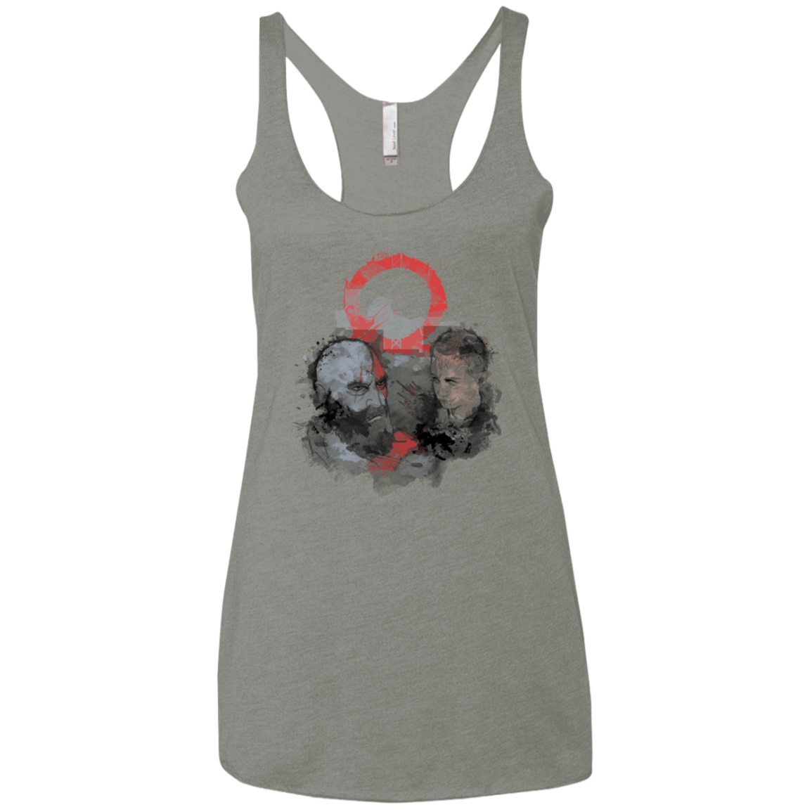 T-Shirts Venetian Grey / X-Small WARTER COLOR Women's Triblend Racerback Tank
