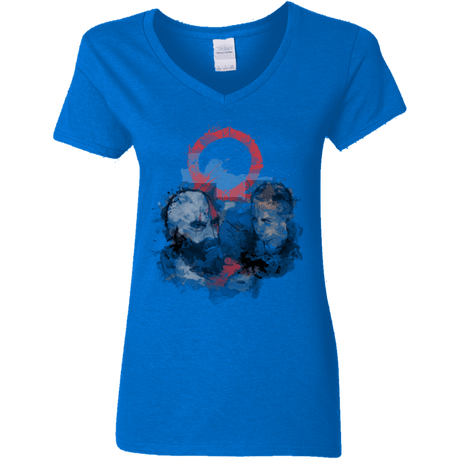 T-Shirts Royal / S WARTER COLOR Women's V-Neck T-Shirt