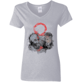 T-Shirts Sport Grey / S WARTER COLOR Women's V-Neck T-Shirt