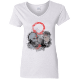 T-Shirts White / S WARTER COLOR Women's V-Neck T-Shirt