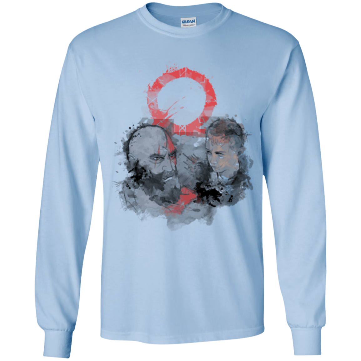 T-Shirts Light Blue / YS WARTER COLOR Youth Long Sleeve T-Shirt