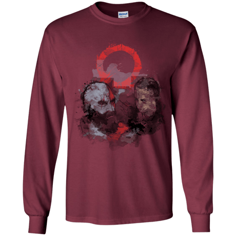 T-Shirts Maroon / YS WARTER COLOR Youth Long Sleeve T-Shirt