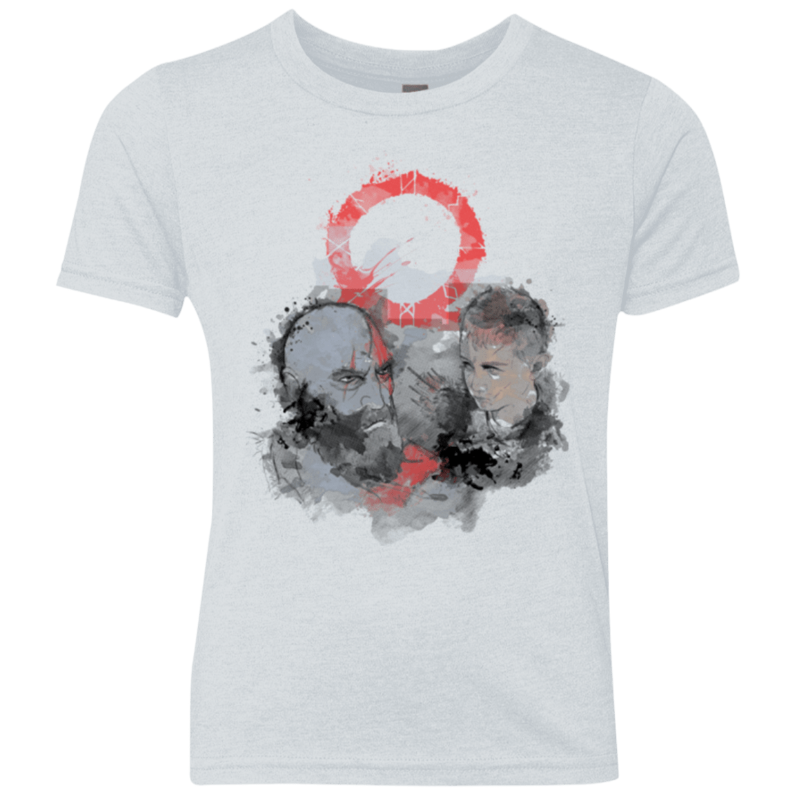 T-Shirts Heather White / YXS WARTER COLOR Youth Triblend T-Shirt