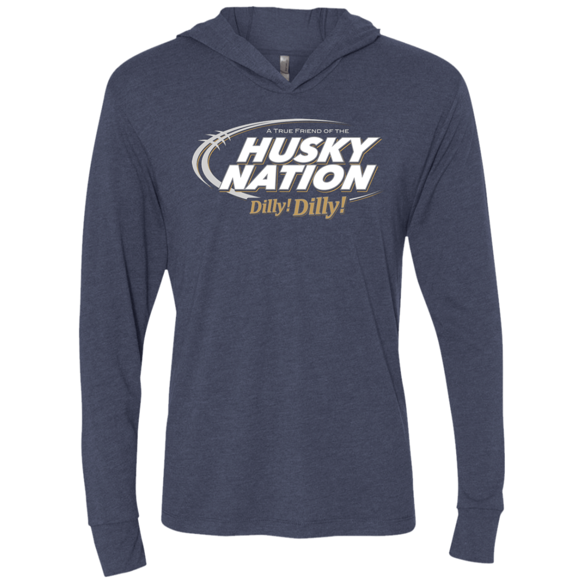 T-Shirts Vintage Navy / X-Small Washington Dilly Dilly Triblend Long Sleeve Hoodie Tee