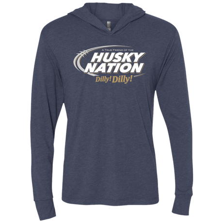 T-Shirts Vintage Navy / X-Small Washington Dilly Dilly Triblend Long Sleeve Hoodie Tee