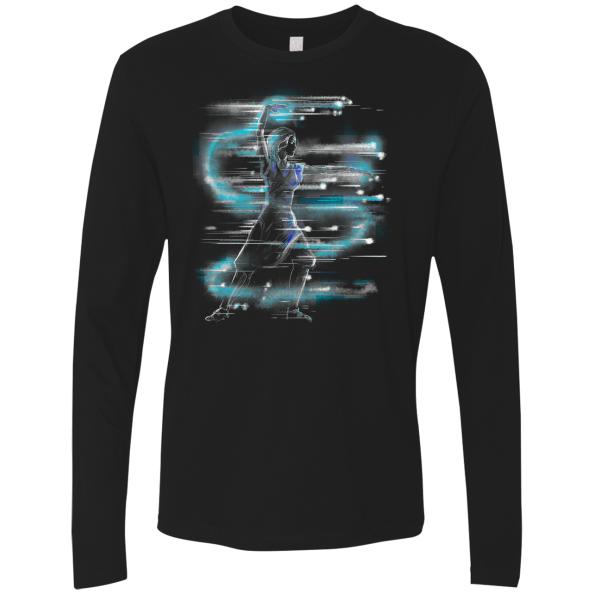 T-Shirts Black / S Water Dance Men's Premium Long Sleeve