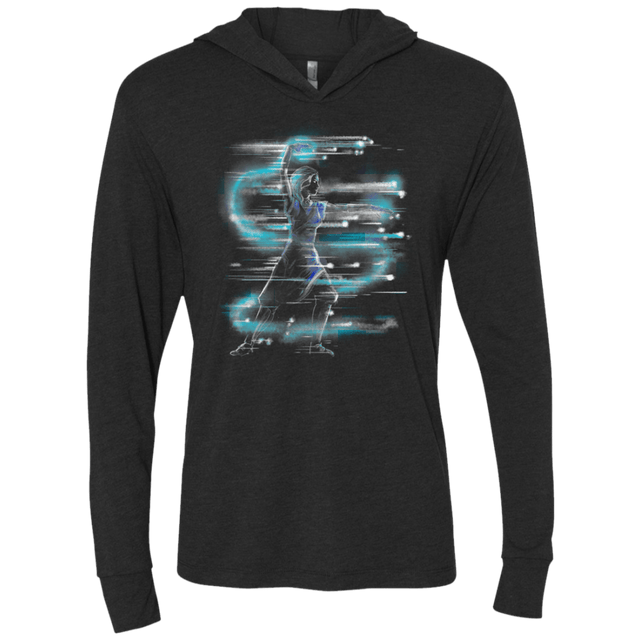 T-Shirts Vintage Black / X-Small Water Dance Triblend Long Sleeve Hoodie Tee