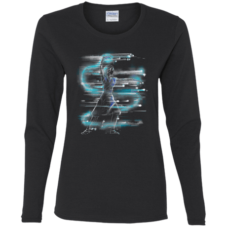 T-Shirts Black / S Water Dance Women's Long Sleeve T-Shirt