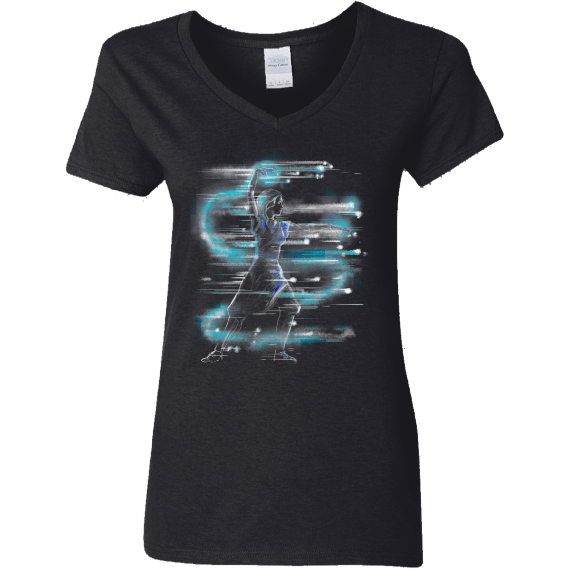 T-Shirts Black / S Water Dance Women's V-Neck T-Shirt