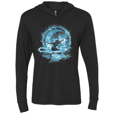 T-Shirts Vintage Black / X-Small Water Storm Triblend Long Sleeve Hoodie Tee