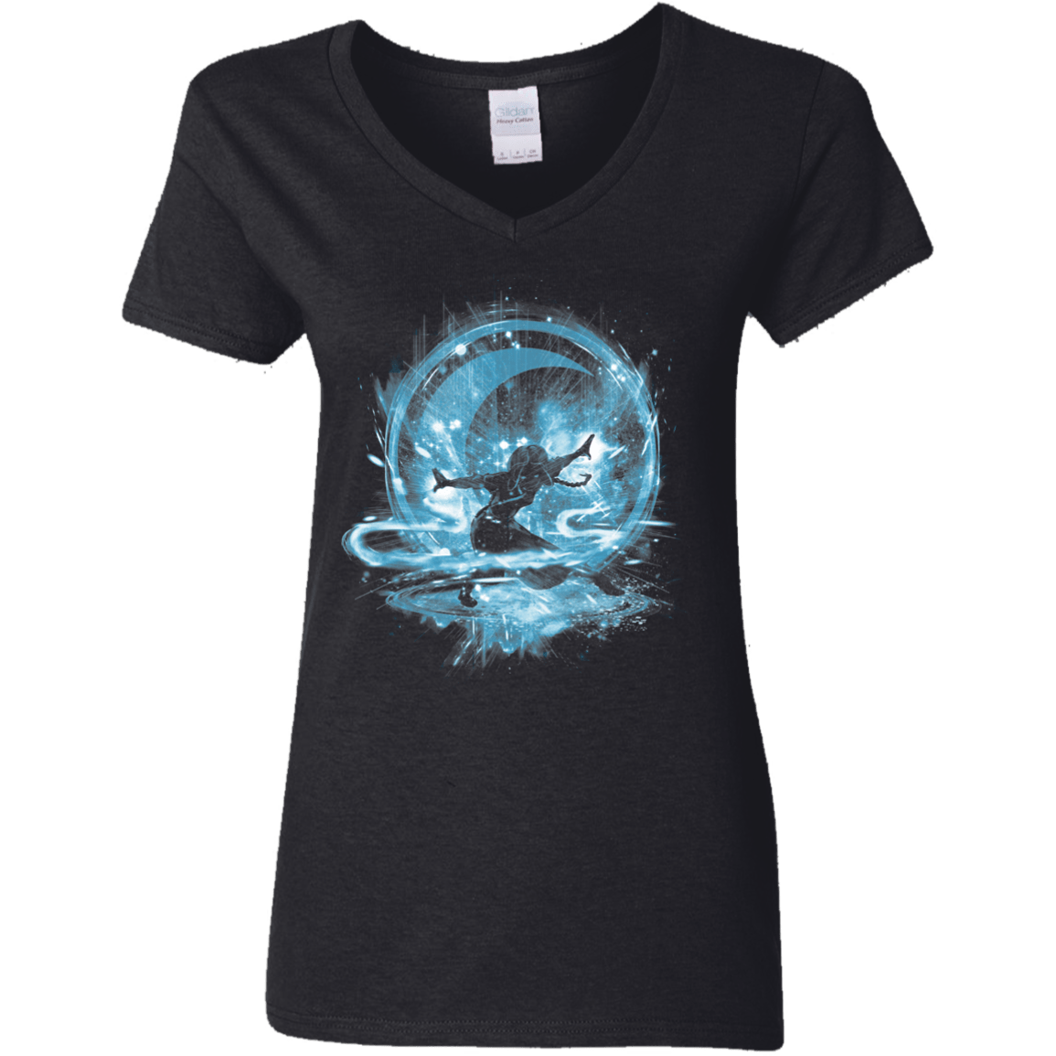 T-Shirts Black / S Water Storm Women's V-Neck T-Shirt