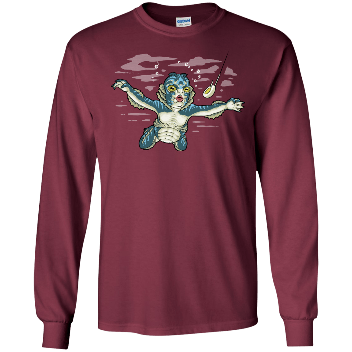 T-Shirts Maroon / S Watermind Men's Long Sleeve T-Shirt