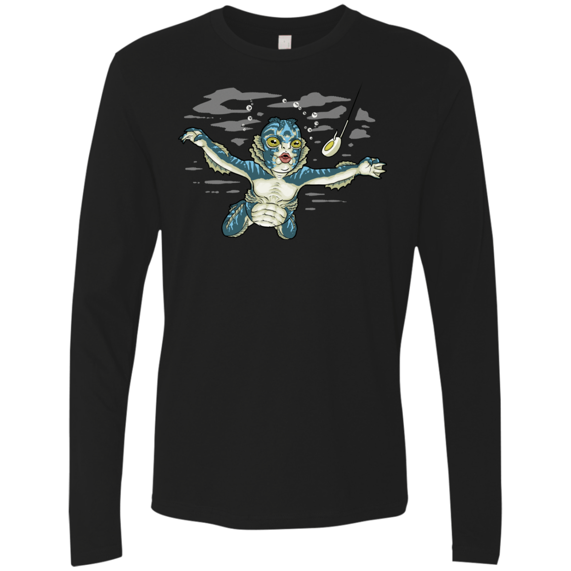 T-Shirts Black / S Watermind Men's Premium Long Sleeve