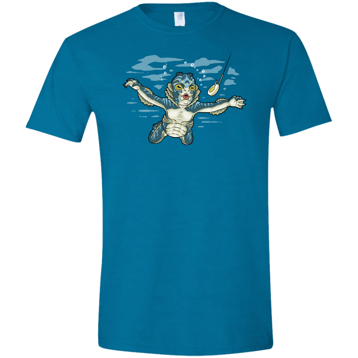 T-Shirts Antique Sapphire / S Watermind Men's Semi-Fitted Softstyle