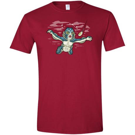 T-Shirts Cardinal Red / S Watermind Men's Semi-Fitted Softstyle