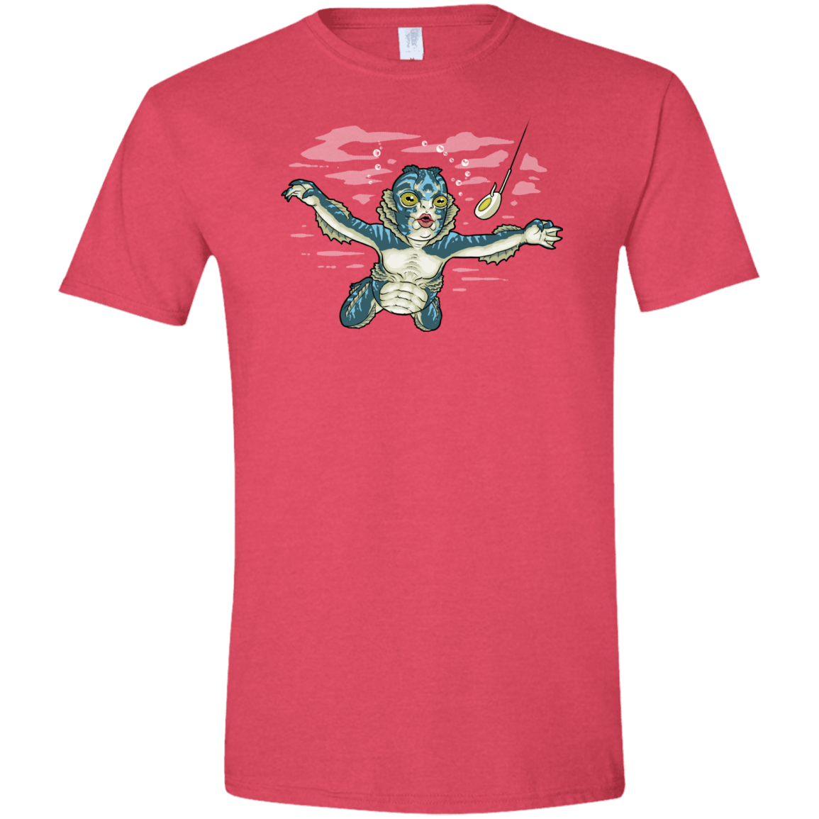 T-Shirts Heather Red / S Watermind Men's Semi-Fitted Softstyle