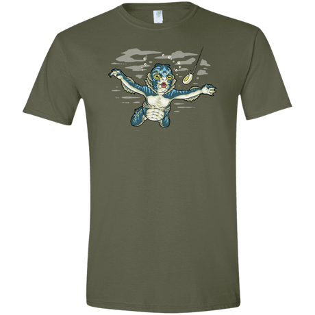 T-Shirts Military Green / S Watermind Men's Semi-Fitted Softstyle