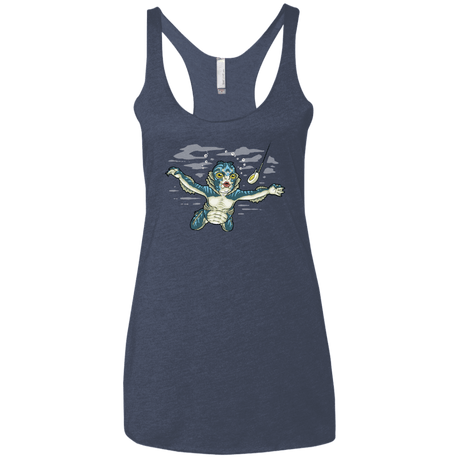 T-Shirts Vintage Navy / X-Small Watermind Women's Triblend Racerback Tank