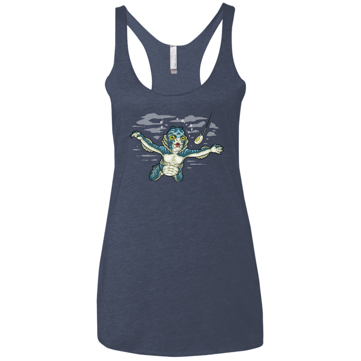 T-Shirts Vintage Navy / X-Small Watermind Women's Triblend Racerback Tank