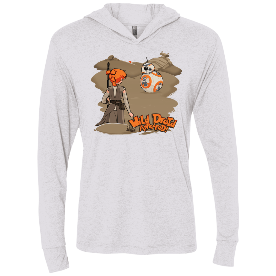 T-Shirts Heather White / X-Small WDA Triblend Long Sleeve Hoodie Tee