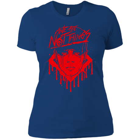 T-Shirts Royal / X-Small We Are Not Things Women's Premium T-Shirt
