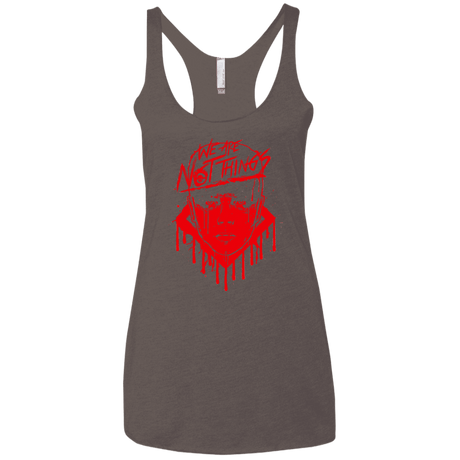 T-Shirts Macchiato / X-Small We Are Not Things Women's Triblend Racerback Tank