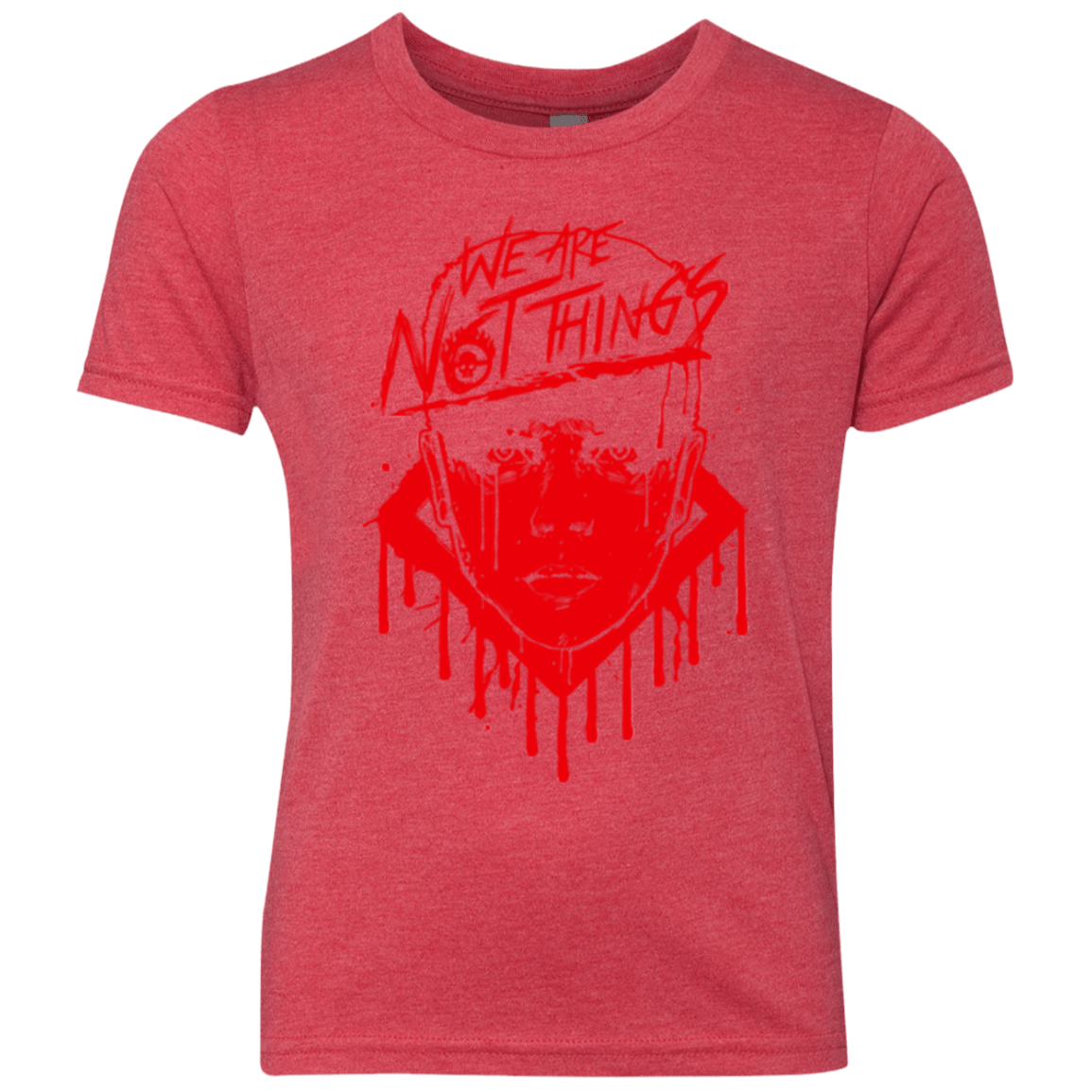 T-Shirts Vintage Red / YXS We Are Not Things Youth Triblend T-Shirt