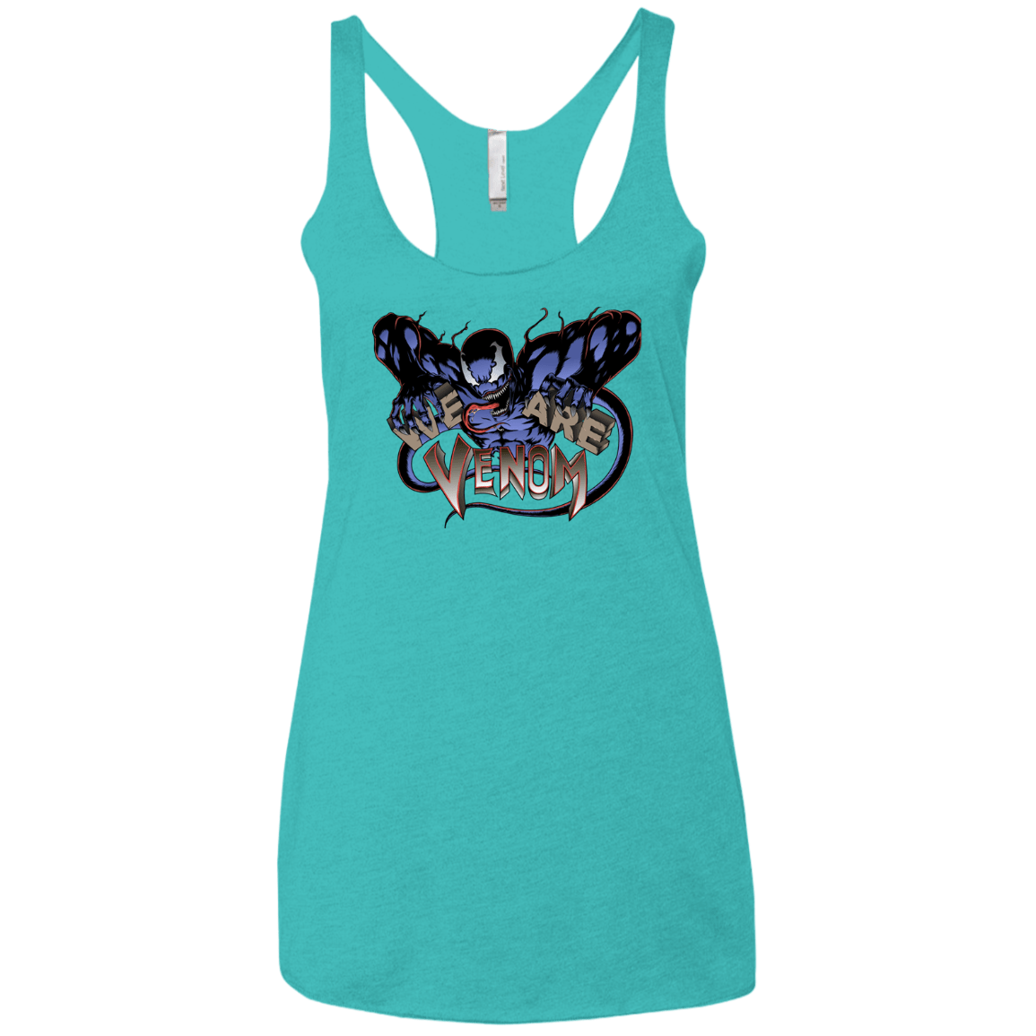 T-Shirts Tahiti Blue / X-Small We Are Venom Women's Triblend Racerback Tank