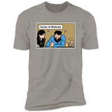 T-Shirts Light Grey / S Wednesday Meme Men's Premium T-Shirt