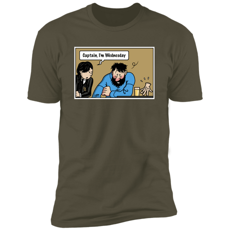 T-Shirts Military Green / S Wednesday Meme Men's Premium T-Shirt
