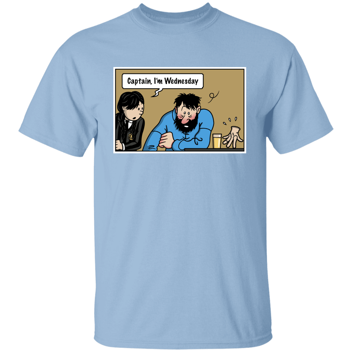 T-Shirts Light Blue / YXS Wednesday Meme Youth T-Shirt