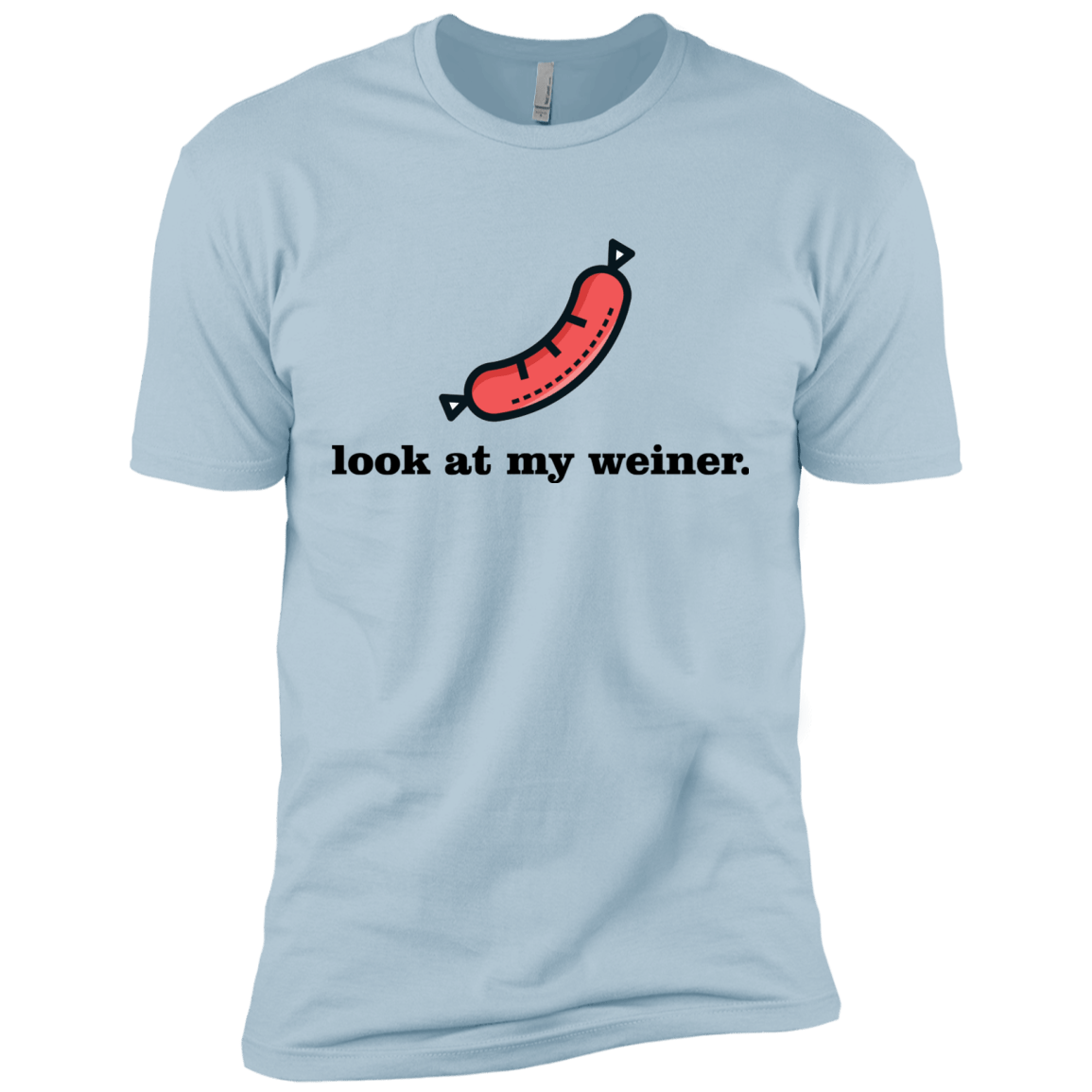 T-Shirts Light Blue / X-Small Weiner Men's Premium T-Shirt