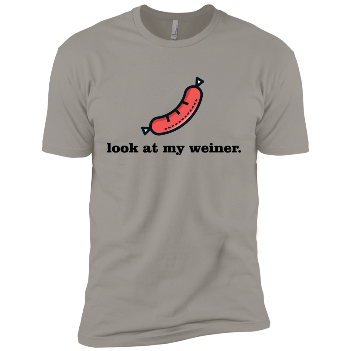 T-Shirts Light Grey / X-Small Weiner Men's Premium T-Shirt