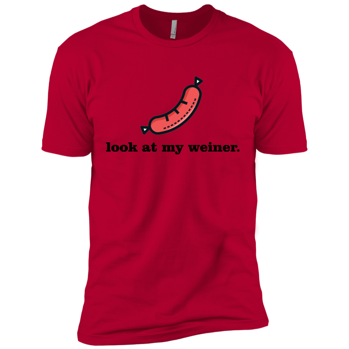 T-Shirts Red / X-Small Weiner Men's Premium T-Shirt