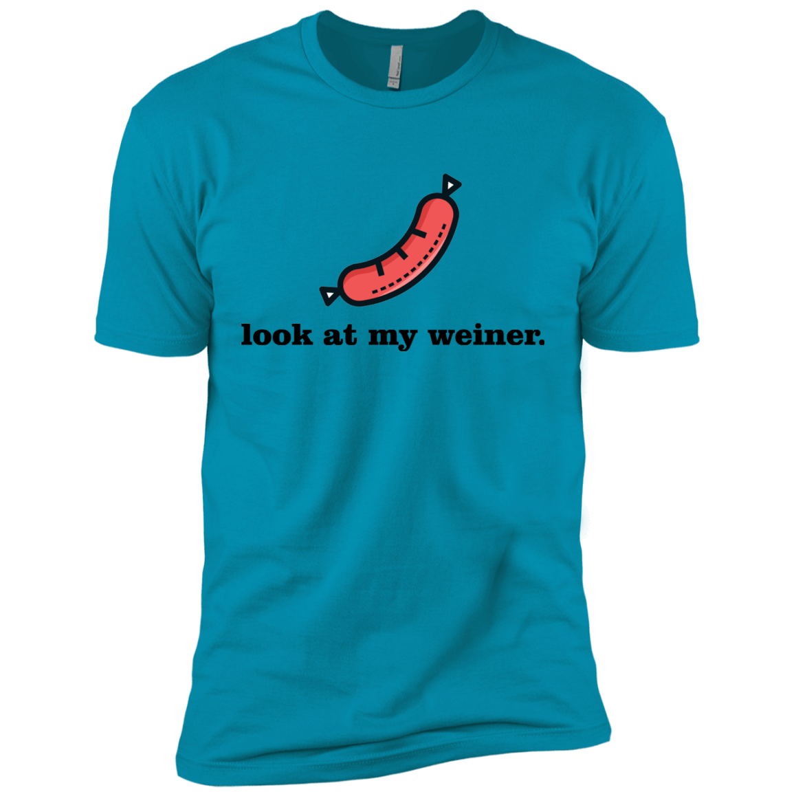 T-Shirts Turquoise / X-Small Weiner Men's Premium T-Shirt